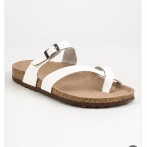 Madden girl white sandals
